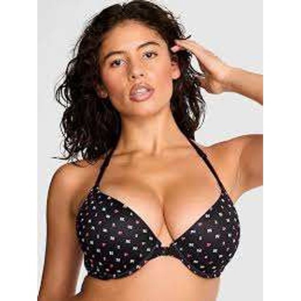 NWT Front-Close Push-Up Bra Victoria's Secret PINK 38D T-Back Racerback